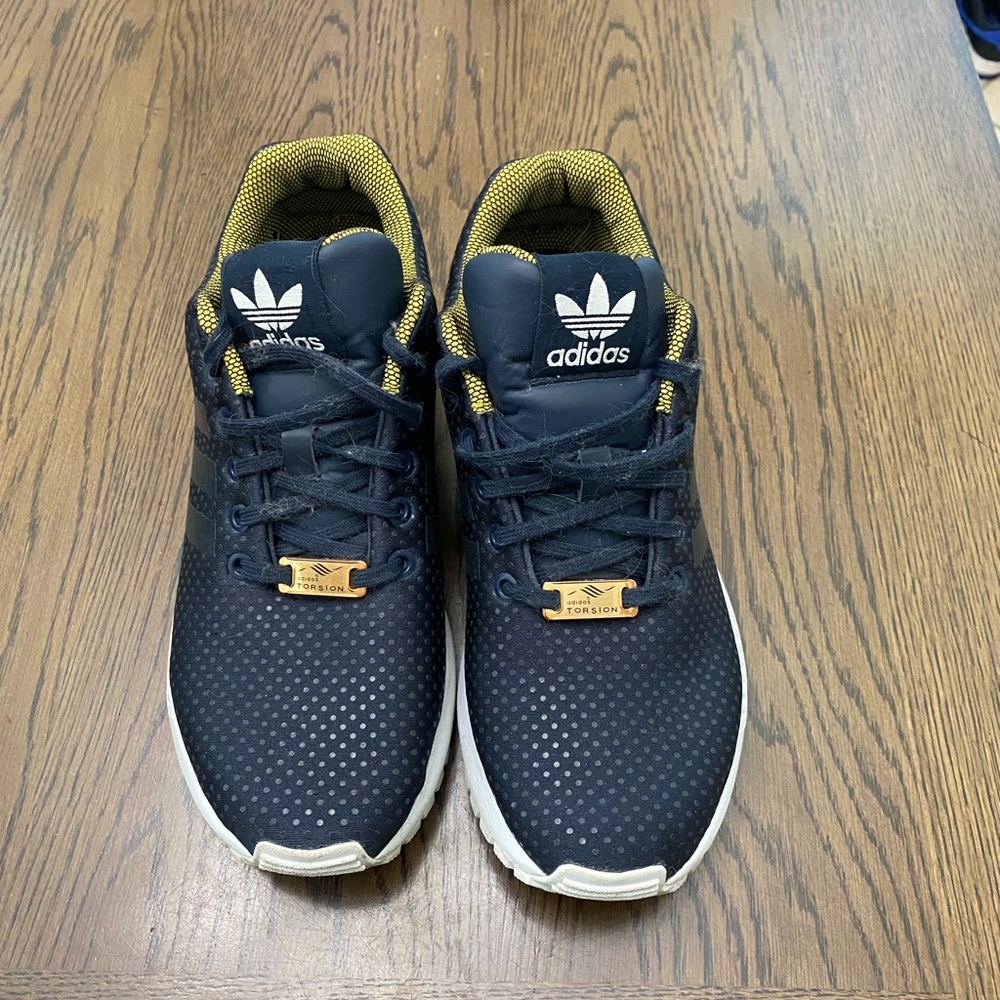 adidas Originals ZX Flux Shoes S81610 Legend Ink/gold Running WOMEN Size 8